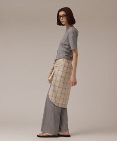 GRACE CONTINENTAL ラメリブジャージパンツ