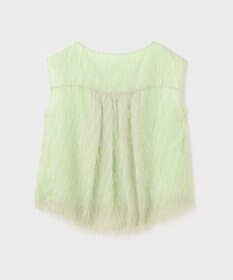 GRACE CONTINENTAL フリンジギャザートップ