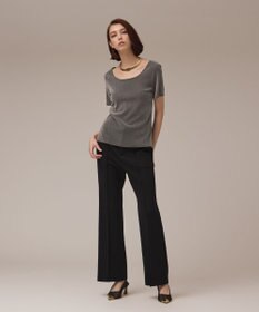 GRACE CONTINENTAL フレアカットパンツ ブラック