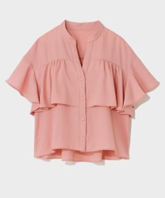 GRACE CONTINENTAL ラッフルレイヤードブラウス
