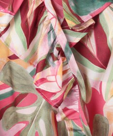 GRACE CONTINENTAL リーフプリントワンピース