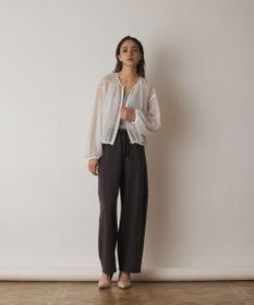 GRACE CONTINENTAL メッシュギャザーブルゾン