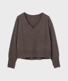 GRACE CONTINENTAL Vネックラムニットトップ