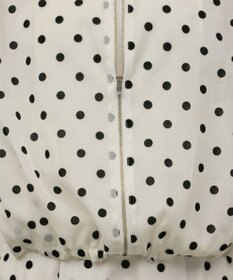 GRACE CONTINENTAL ドットフロッキーブルゾン