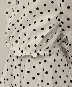 GRACE CONTINENTAL ドットフロッキーブルゾン