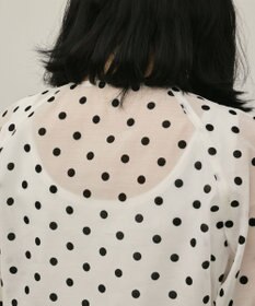 GRACE CONTINENTAL ドットフロッキーブルゾン