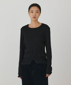 GRACE CONTINENTAL レースヘムカットトップ