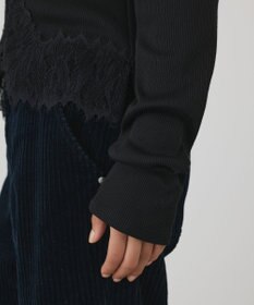 GRACE CONTINENTAL レースヘムカットトップ