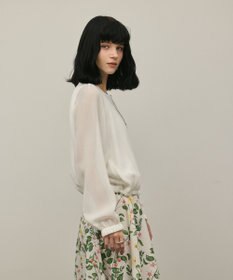 GRACE CONTINENTAL ノーカラーカラミブルゾン