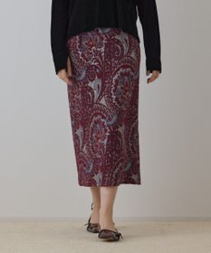 GRACE CONTINENTAL ラメペイズリージャガードスカート