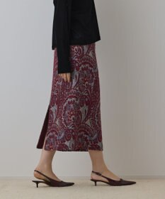 GRACE CONTINENTAL ラメペイズリージャガードスカート