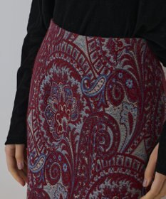 GRACE CONTINENTAL ラメペイズリージャガードスカート