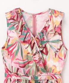 GRACE CONTINENTAL リーフプリントワンピース