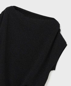 GRACE CONTINENTAL ラメドレープカットトップ