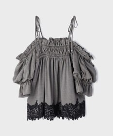 GRACE CONTINENTAL ギャザーフレアトップ