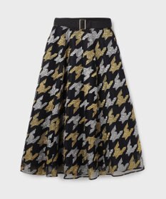 GRACE CONTINENTAL 千鳥刺繍チュールスカート