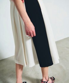 GRACE CONTINENTAL ラインバイカラードレス