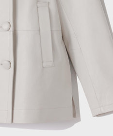 GRACE CONTINENTAL ラムレザーPコート