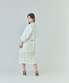 GRACE CONTINENTAL フラワーチュール切替ジャケット