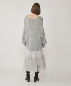 GRACE CONTINENTAL ラメチュールギャザースカート