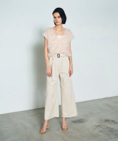 GRACE CONTINENTAL アシンメトリーワークパンツ