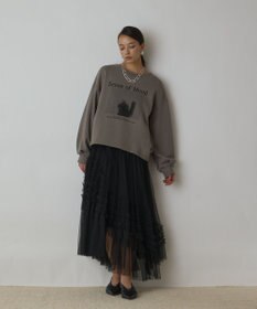 GRACE CONTINENTAL Catphoto裏毛トップ