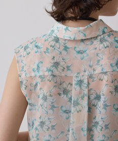 GRACE CONTINENTAL フラワーロングシャツ