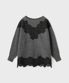GRACE CONTINENTAL レースドルマンニットトップ