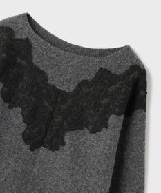 GRACE CONTINENTAL レースドルマンニットトップ