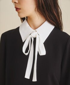 GRACE CONTINENTAL ダブルクロスドレス