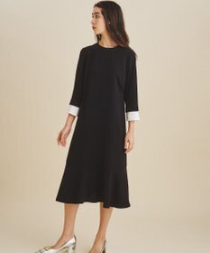 GRACE CONTINENTAL ダブルクロスドレス