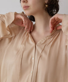 GRACE CONTINENTAL レースキャミ付カフタンブラウス