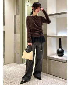 GRACE CONTINENTAL フロッキードレープトップス