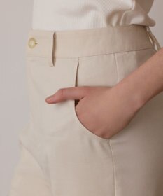 GRACE CONTINENTAL リネンサテンフレアパンツ