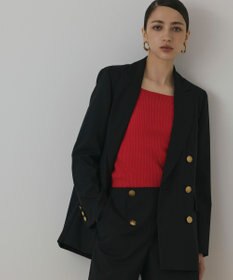 GRACE CONTINENTAL バックベンツダブルジャケット ブラック