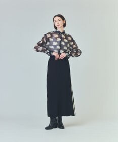 GRACE CONTINENTAL シアーCatブラウス ブラック