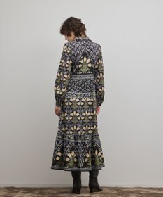 GRACE CONTINENTAL フラワーパターンプリントワンピース