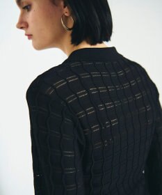 GRACE CONTINENTAL ウェーブニットワンピース