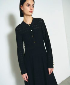 GRACE CONTINENTAL ウェーブニットワンピース