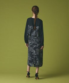 GRACE CONTINENTAL プリントコンビドレス