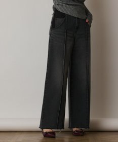 GRACE CONTINENTAL コンビデニムワイドパンツ