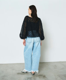 GRACE CONTINENTAL チュール刺繍トップ