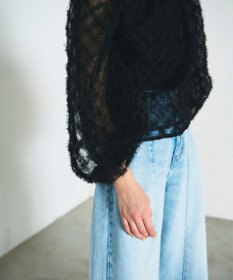 GRACE CONTINENTAL チュール刺繍トップ