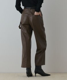 GRACE CONTINENTAL カーブフェイクレザーパンツ