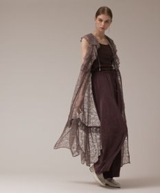 GRACE CONTINENTAL フリルカラーレースワンピース