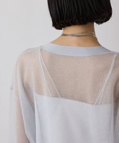 GRACE CONTINENTAL シアージョーゼットカーディガン