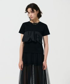 GRACE CONTINENTAL アシメフリルT ブラック