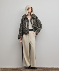 GRACE CONTINENTAL ラップワイドパンツ ベージュ