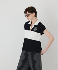 GRACE CONTINENTAL ラガーポロニットトップ