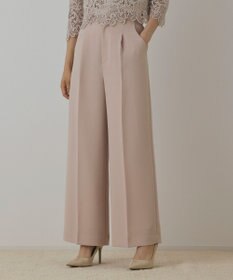 GRACE CONTINENTAL ハイウエストワイドパンツ ピンク